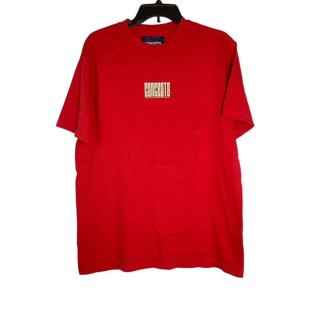 Concepts Men's SM Red Logo Graphic Print Short Sleeve T Shirt Streetwear V3-14